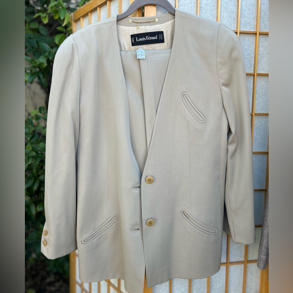 1980s Louis Féraud 2-piece skirt suit (jacket + pencil skirt)